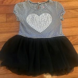 Sequin Heart Toddler Dress